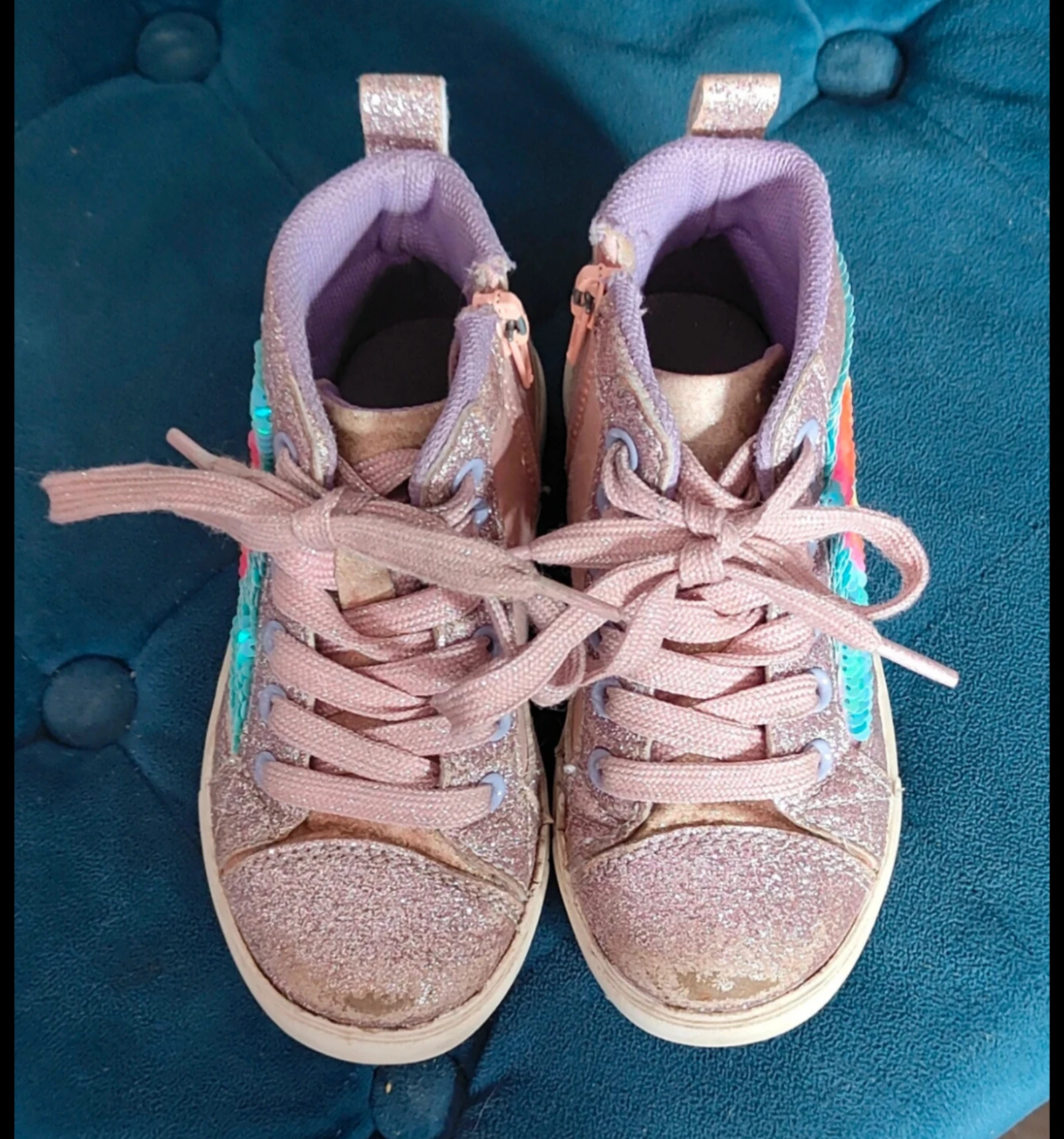 Pink Blue box girls sneakers size 25 – photo 3